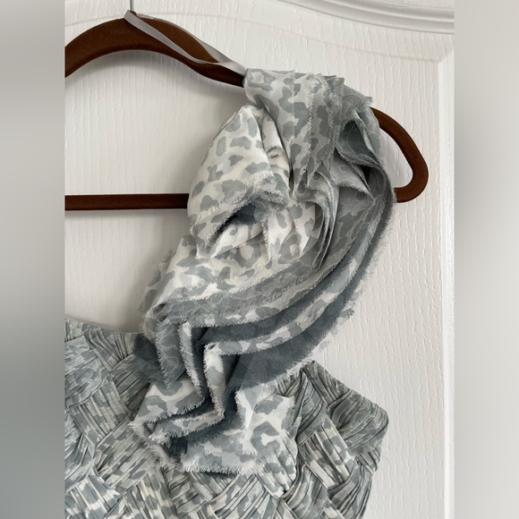 Mikael Aghal Ombré One Shoulder Party Dress Size 6 - Picture 8 of 10